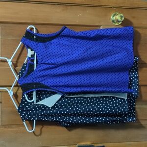 Polka dot tank top bundle S/M